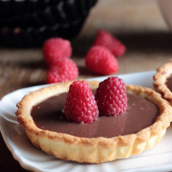 Chocolate and Raspberry Tart