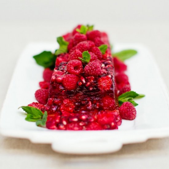 Elderflower Berry Jelly Terrine