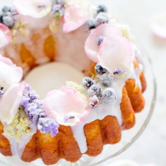 Sugared Elderflower Bundt Cake