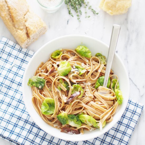 Fettuccine With Brussels Sprouts