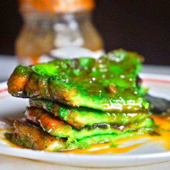 Pandan Coconut French Toast