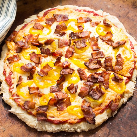 Bacon Banana Pepper Pizza