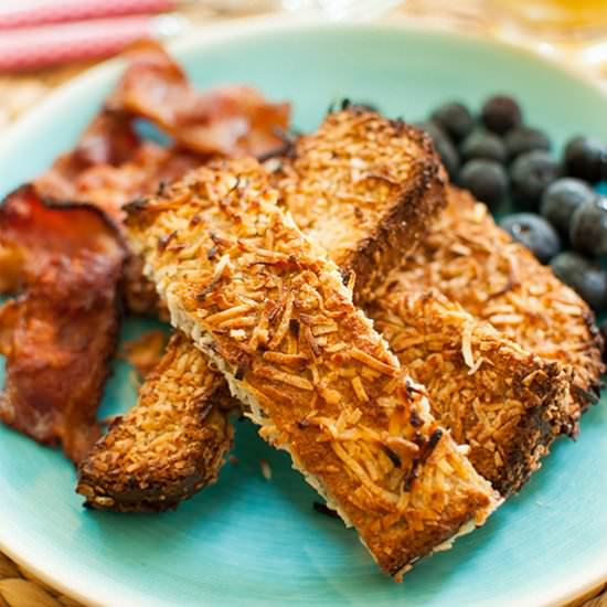 Coconut Baked French Toast Sticks