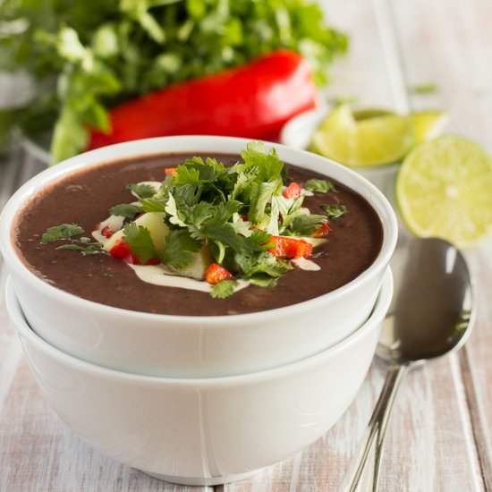 Tangy Black Bean Soup