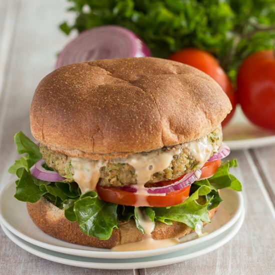 Vegan Broccoli Burgers