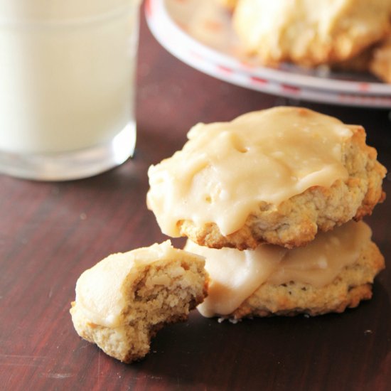 Frosted Banana Bread Cookies