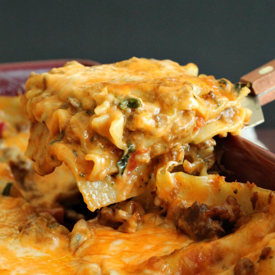 Chipotle Italian Sausage Lasagna