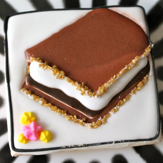 S’mores Decorated Cookie