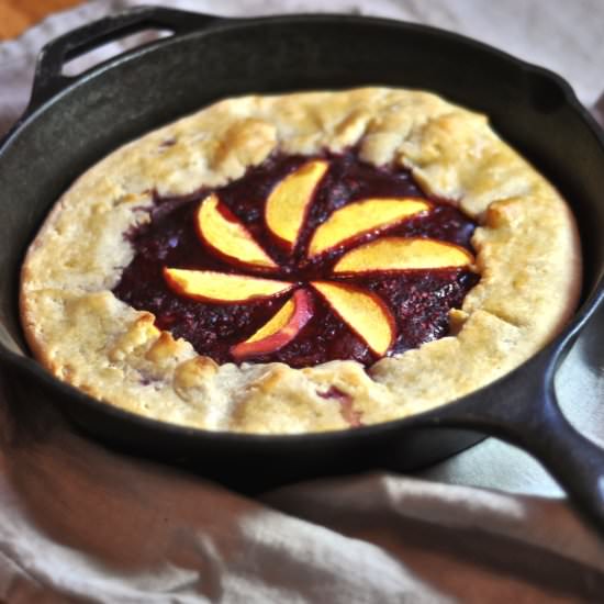 Raspberry Peach Galette