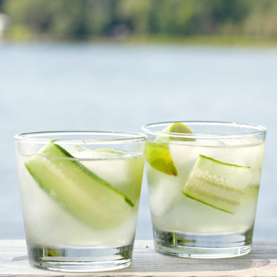 Cucumber Ginger Fizzes