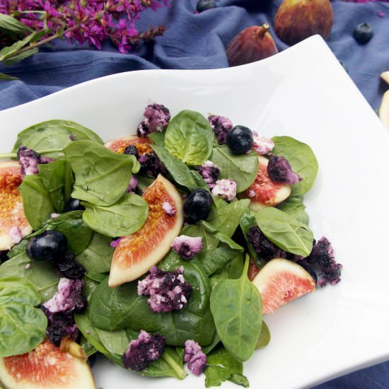 Fig, Blueberry and Cheese Salad