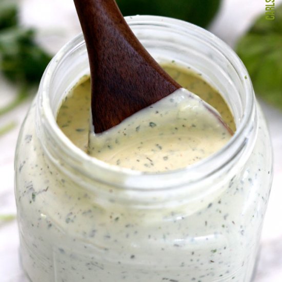 Blender Tomatillo Avocado Ranch