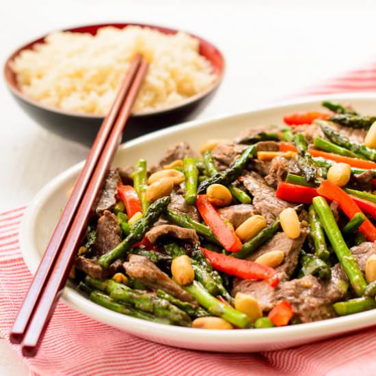 Steak and Asparagus Stir-Fry