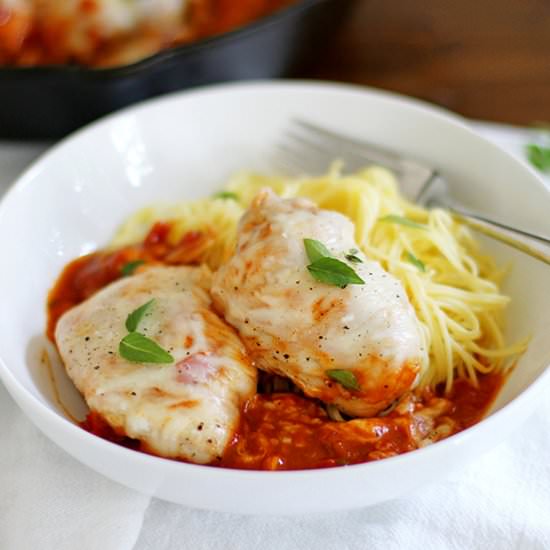 Grilled Chicken Parmesan