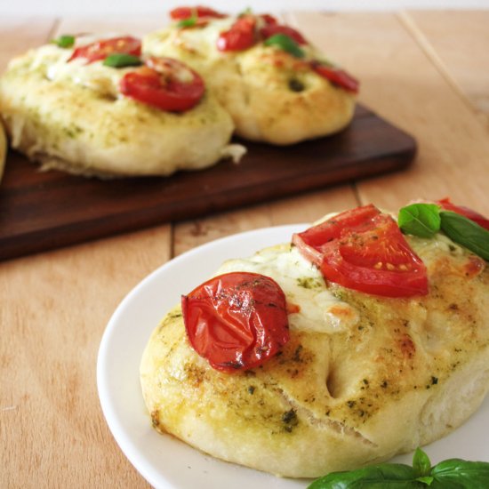 Mini Focaccia with Mozzarella