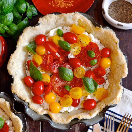 Tomato Pie-Tart with Ricotta