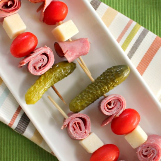 Cuban Sandwich Kabobs & Aioli