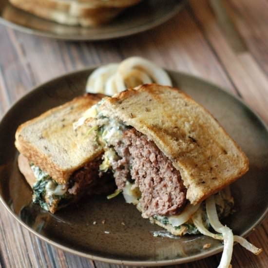 Spinach & Artichoke Patty Melt