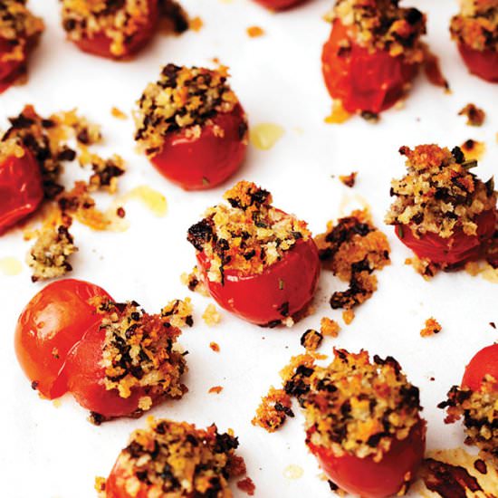 Cherry Tomatoes with Panko and Herb