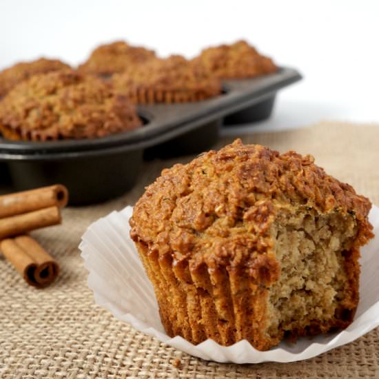 GF Zucchini Oatmeal Muffins