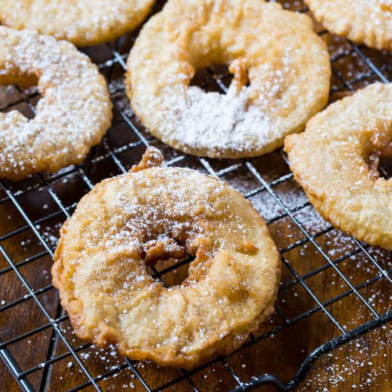 Beer-Battered Apple Rings