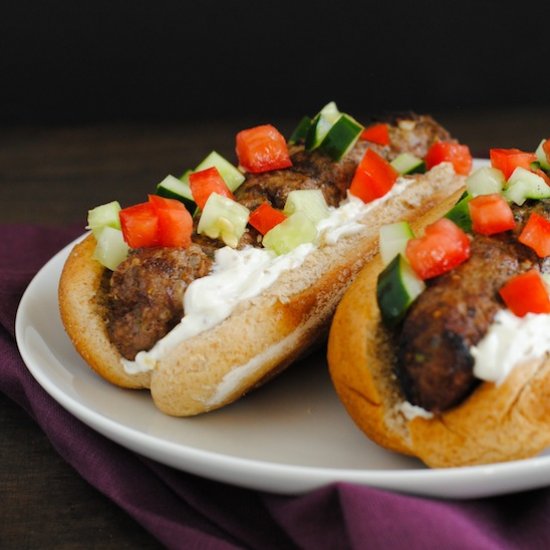 Lebanese Beef Kafta Dogs