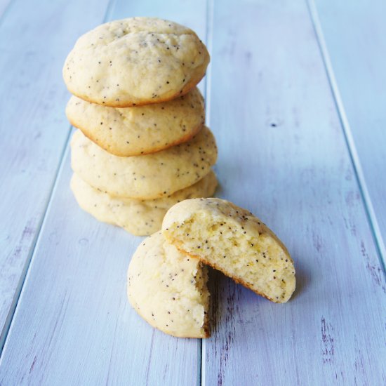 Lemon-Poppyseed Muffin Top Cookies