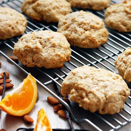 Orange Vanilla Almond Scones