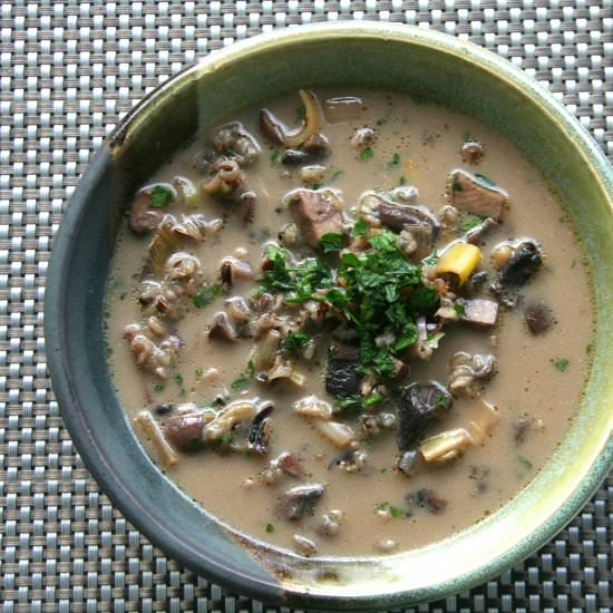 Mushroom & Wild Rice Soup