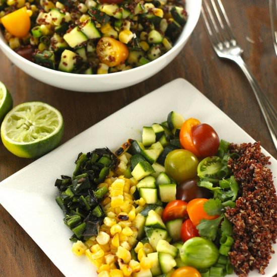 Southwest Zucchini Quinoa Salad