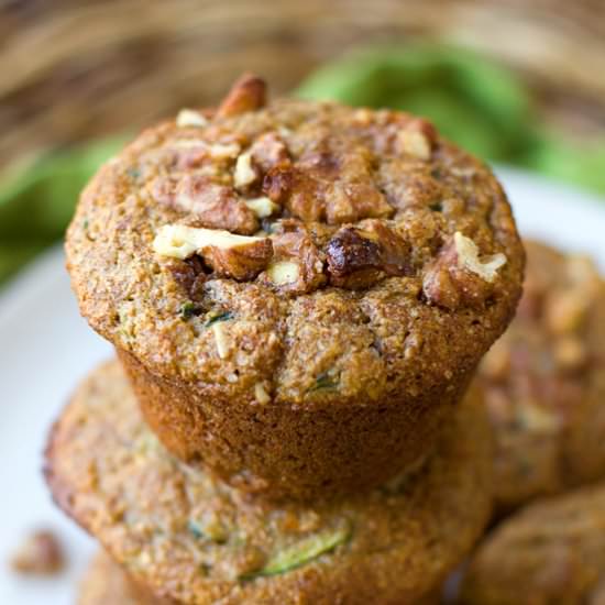 Zucchini Bread Bran Muffins