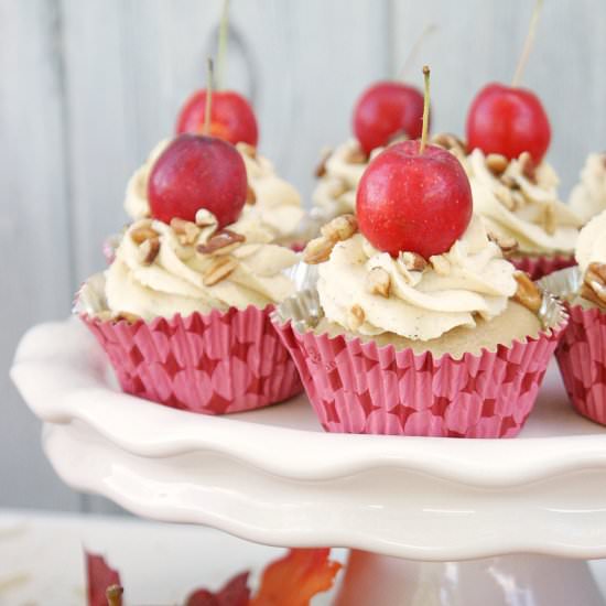 Apple Butter Pecan Cupcakes