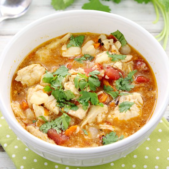 Slow Cooker Chicken Posole