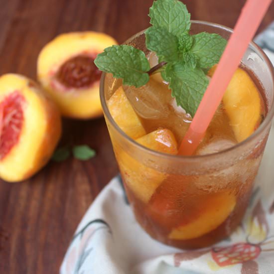 Peach iced tea