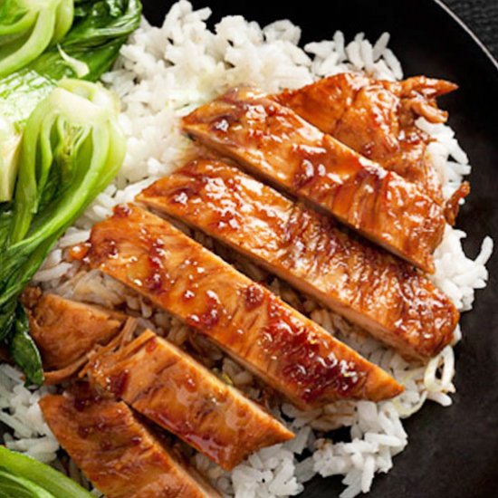 Teriyaky Bok-Choy Chicken with Rice