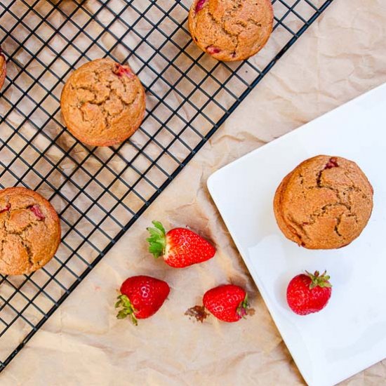 Strawberry Breakfast Muffins