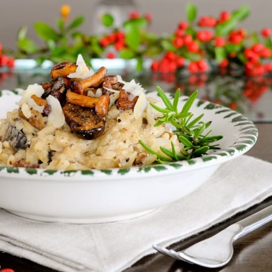 Risotto with forest mushrooms