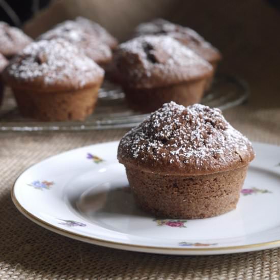 Cocoa and Chestnut Muffins