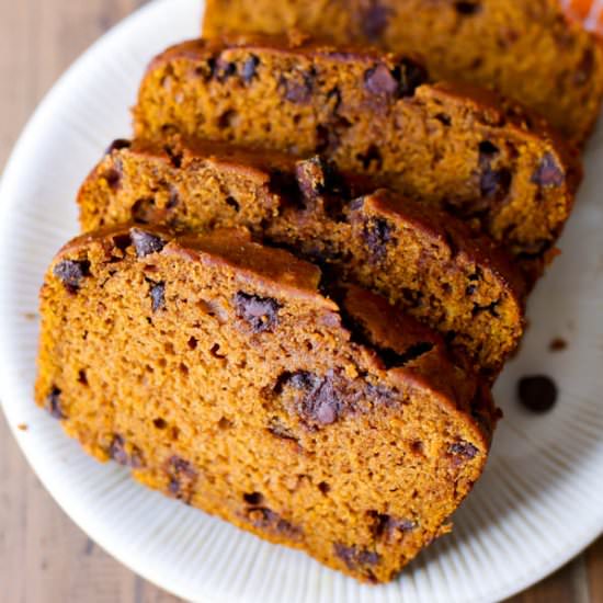 Pumpkin Chocolate Chip Bread