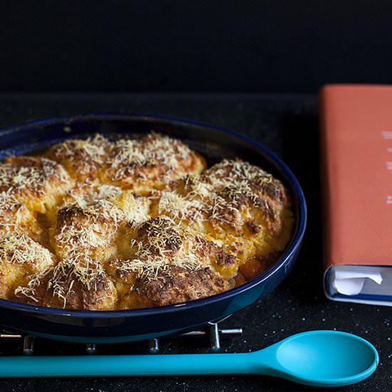 Tomato Cobbler with Parmesan Crust