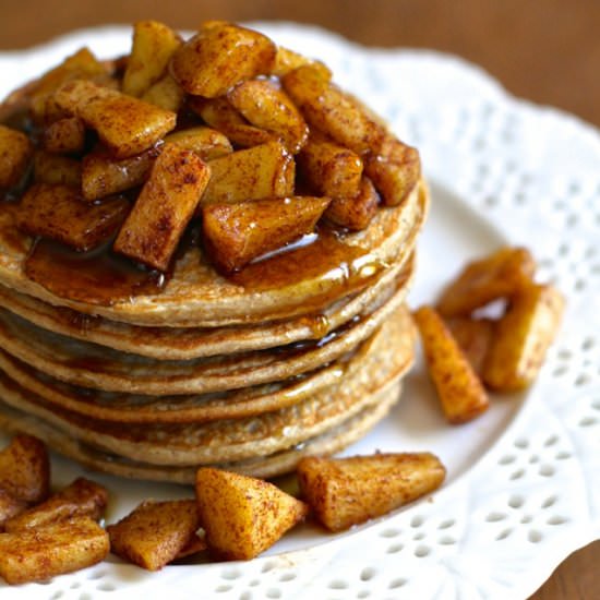 Apple Oat Greek Yogurt Pancakes