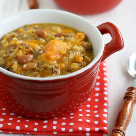 Sweet Potato Wild Rice Soup