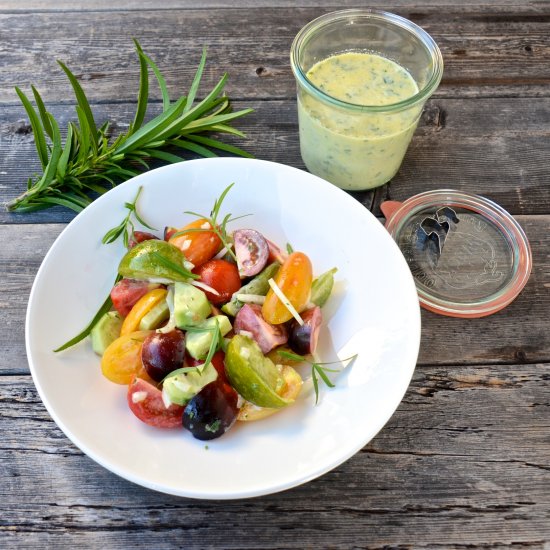 Summer tomato salad