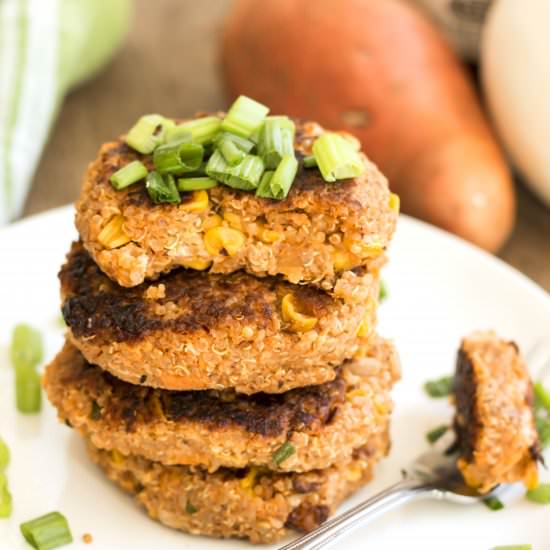 BBQ Quinoa Skilet Cakes