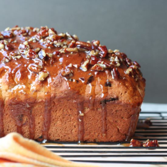 Pumpkin Bread with a Maple Glaze