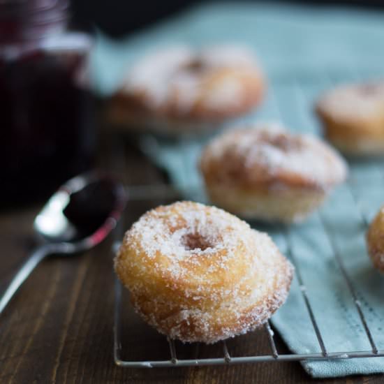 Vegan Raspberry-Filled Cronut