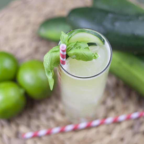 Cucumber Basil Mojito