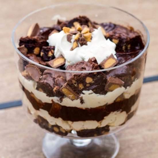 Peanut Butter and Brownie Trifle