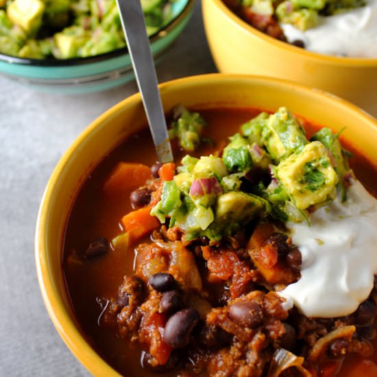 Mexican-Inspired Vegetarian Chili