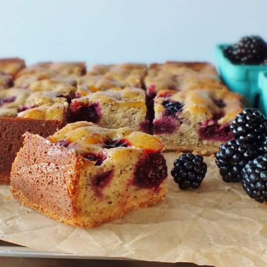 Coffee Blackberry Cake Tart